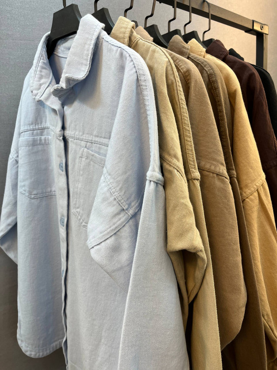 خرید شومیز مانتویی کتان قیمت مناسب